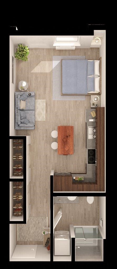 Anthem PDX A1c Studio Floor Plan